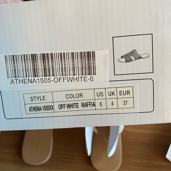 White crocheted sandals. - Picture 3 of 3